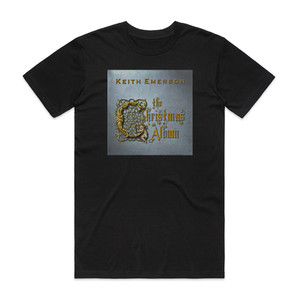 Keith Emerson The Christmas Album Album Cover T-Shirt Black Keith Emerson The Christmas Album Album Cover T-Shirt Black