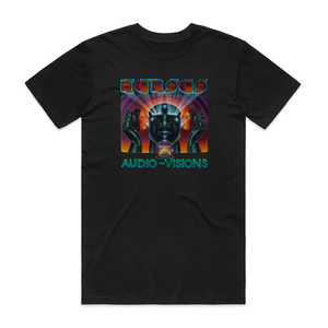 Kansas Audio Visions 1 Album Cover T-Shirt Black Kansas Audio Visions 1 Album Cover T-Shirt Black