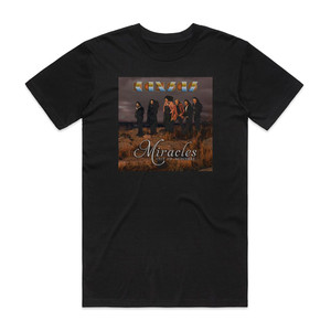 Kansas Miracles Out Of Nowhere Album Cover T-Shirt Black Kansas Miracles Out Of Nowhere Album Cover T-Shirt Black