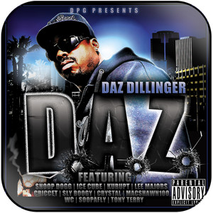 Daz Dillinger Daz Album Cover Sticker
