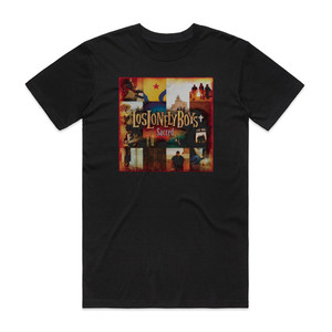 Los Lonely Boys Sacred Album Cover T-Shirt Black Los Lonely Boys Sacred Album Cover T-Shirt Black