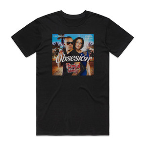 Lucenzo Obsesin Radio Edit Tropical Family Album Cover T-Shirt Black