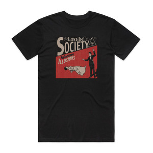 Lost in Society Modern Illusions Album Cover T-Shirt Black
