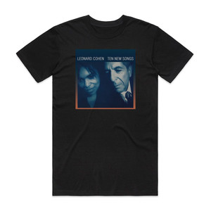 Leonard Cohen Ten New Songs 1 Album Cover T-Shirt Black Leonard Cohen Ten New Songs 1 Album Cover T-Shirt Black