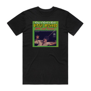 Little Richard The Wild Frantic Little Richard Album Cover T-Shirt Black Little Richard The Wild Frantic Little Richard Album Cover T-Shirt Black