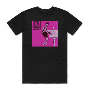 Little Richard Greatest Gold Hits Album Cover T-Shirt Black Little Richard Greatest Gold Hits Album Cover T-Shirt Black