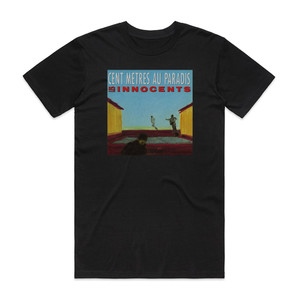 Les Innocents Cent Mtres Au Paradis Album Cover T-Shirt Black Les Innocents Cent Mtres Au Paradis Album Cover T-Shirt Black