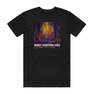 lil aaron Worst Christmas Ever Album Cover T-Shirt Black lil aaron Worst Christmas Ever Album Cover T-Shirt Black