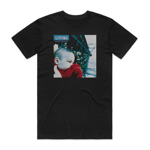 Litfiba Mondi Sommersi Album Cover T-Shirt Black Litfiba Mondi Sommersi Album Cover T-Shirt Black