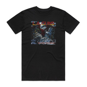 LA Guns Waking The Dead Album Cover T-Shirt Black