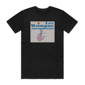 Les Wampas Cest Lamour Album Cover T-Shirt Black Les Wampas Cest Lamour Album Cover T-Shirt Black