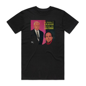 Leo Ferre Les Chansons Daragon Chantes Par Lo Ferr Album Cover T-Shirt Black