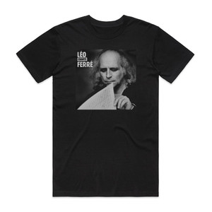 Leo Ferre Lo Chante Ferr Album Cover T-Shirt Black