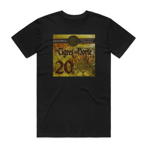 Los Tigres del Norte 20 Corridos Inolvidables Album Cover T-Shirt Black