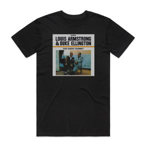 Louis Armstrong The Great Summit The Master Takes Album Cover T-Shirt Black