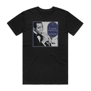 Louis Armstrong The Centennial Anthology Album Cover T-Shirt Black