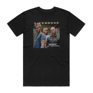 Lifehouse Broken Album Cover T-Shirt Black Lifehouse Broken Album Cover T-Shirt Black