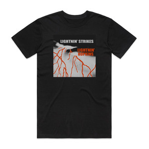Lightnin Hopkins Lightnin Strikes 1 Album Cover T-Shirt Black