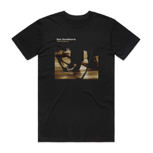 Los Bunkers Vida De Perros Album Cover T-Shirt Black Los Bunkers Vida De Perros Album Cover T-Shirt Black