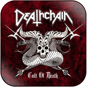 Deathchain Cult Of Death Album Cover Sticker Deathchain Cult Of Death Album Cover Sticker