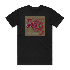 Los Straitjackets Yuletide Beat Album Cover T-Shirt Black Los Straitjackets Yuletide Beat Album Cover T-Shirt Black