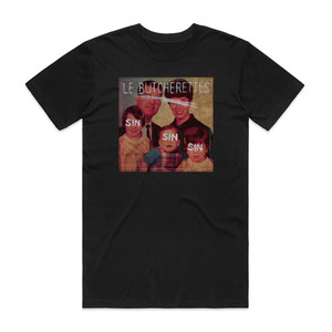 Le Butcherettes Sin Sin Sin Album Cover T-Shirt Black Le Butcherettes Sin Sin Sin Album Cover T-Shirt Black