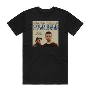 Luke Combs Cold Beer Calling My Name Album Cover T-Shirt Black