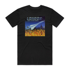 London Non Stop Rock Album Cover T-Shirt Black London Non Stop Rock Album Cover T-Shirt Black