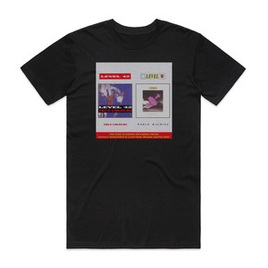 Level 42 True Colours World Machine Album Cover T-Shirt Black Level 42 True Colours World Machine Album Cover T-Shirt Black