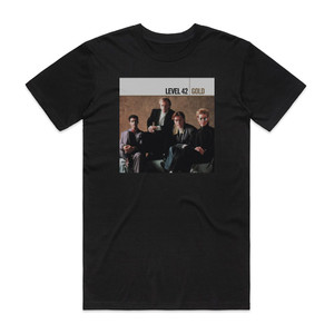 Level 42 Gold Album Cover T-Shirt Black