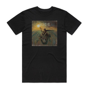 Larman Clamor Alligator Heart Album Cover T-Shirt Black Larman Clamor Alligator Heart Album Cover T-Shirt Black