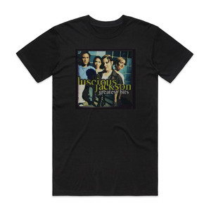 Luscious Jackson Greatest Hits Album Cover T-Shirt Black Luscious Jackson Greatest Hits Album Cover T-Shirt Black