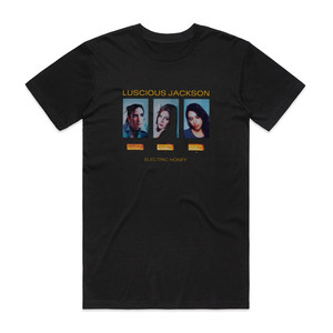 Luscious Jackson Electric Honey Album Cover T-Shirt Black Luscious Jackson Electric Honey Album Cover T-Shirt Black