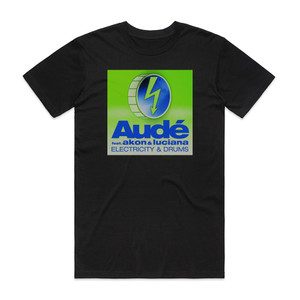 Luciana Electricity Drums Remixes 1 Album Cover T-Shirt Black Luciana Electricity Drums Remixes 1 Album Cover T-Shirt Black
