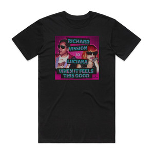 Luciana When It Feels This Good Album Cover T-Shirt Black Luciana When It Feels This Good Album Cover T-Shirt Black