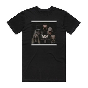 Lordi Blood Red Sandman 1 Album Cover T-Shirt Black Lordi Blood Red Sandman 1 Album Cover T-Shirt Black