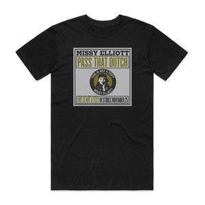 Missy Elliott Pass That Dutch 1 Album Cover T-Shirt Black