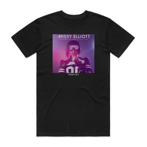Missy Elliott Wtf Where They From 1 Album Cover T-Shirt Black Missy Elliott Wtf Where They From 1 Album Cover T-Shirt Black