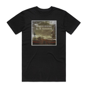 Mark Knopfler All The Roadrunning Album Cover T-Shirt Black Mark Knopfler All The Roadrunning Album Cover T-Shirt Black