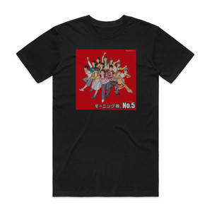 Morning Musume No 5 Album Cover T-Shirt Black Morning Musume No 5 Album Cover T-Shirt Black