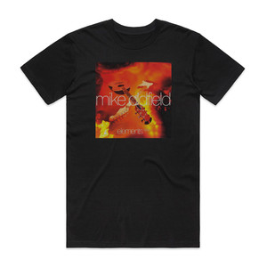 Mike Oldfield Elements 1973 1991 1 Album Cover T-Shirt Black Mike Oldfield Elements 1973 1991 1 Album Cover T-Shirt Black