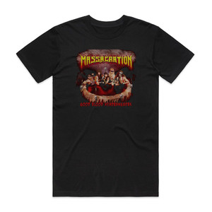 Massacration Good Blood Headbangers Album Cover T-Shirt Black Massacration Good Blood Headbangers Album Cover T-Shirt Black