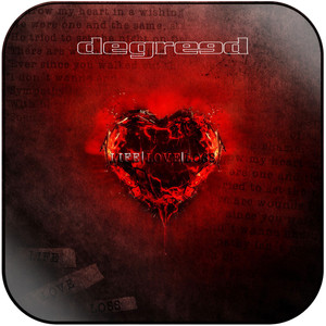 Degreed Life Love Loss Album Cover Sticker Degreed Life Love Loss Album Cover Sticker