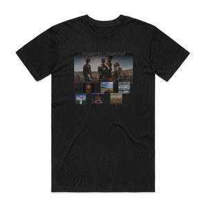 Magenta Essential Album Cover T-Shirt Black Magenta Essential Album Cover T-Shirt Black