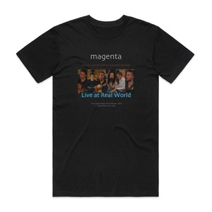 Magenta Live At Real World Album Cover T-Shirt Black Magenta Live At Real World Album Cover T-Shirt Black