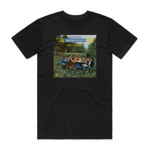 Manassas Down The Road Album Cover T-Shirt Black Manassas Down The Road Album Cover T-Shirt Black