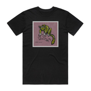 miaou Happiness Album Cover T-Shirt Black miaou Happiness Album Cover T-Shirt Black