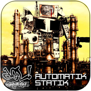 Del the Funky Homosapien Automatik Statik Album Cover Sticker Del the Funky Homosapien Automatik Statik Album Cover Sticker