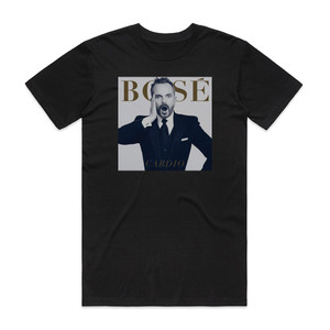 Miguel Bose Cardio Album Cover T-Shirt Black Miguel Bose Cardio Album Cover T-Shirt Black