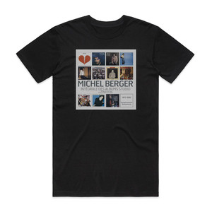 Michel Berger Intgrale Albums Studios Live Album Cover T-Shirt Black Michel Berger Intgrale Albums Studios Live Album Cover T-Shirt Black